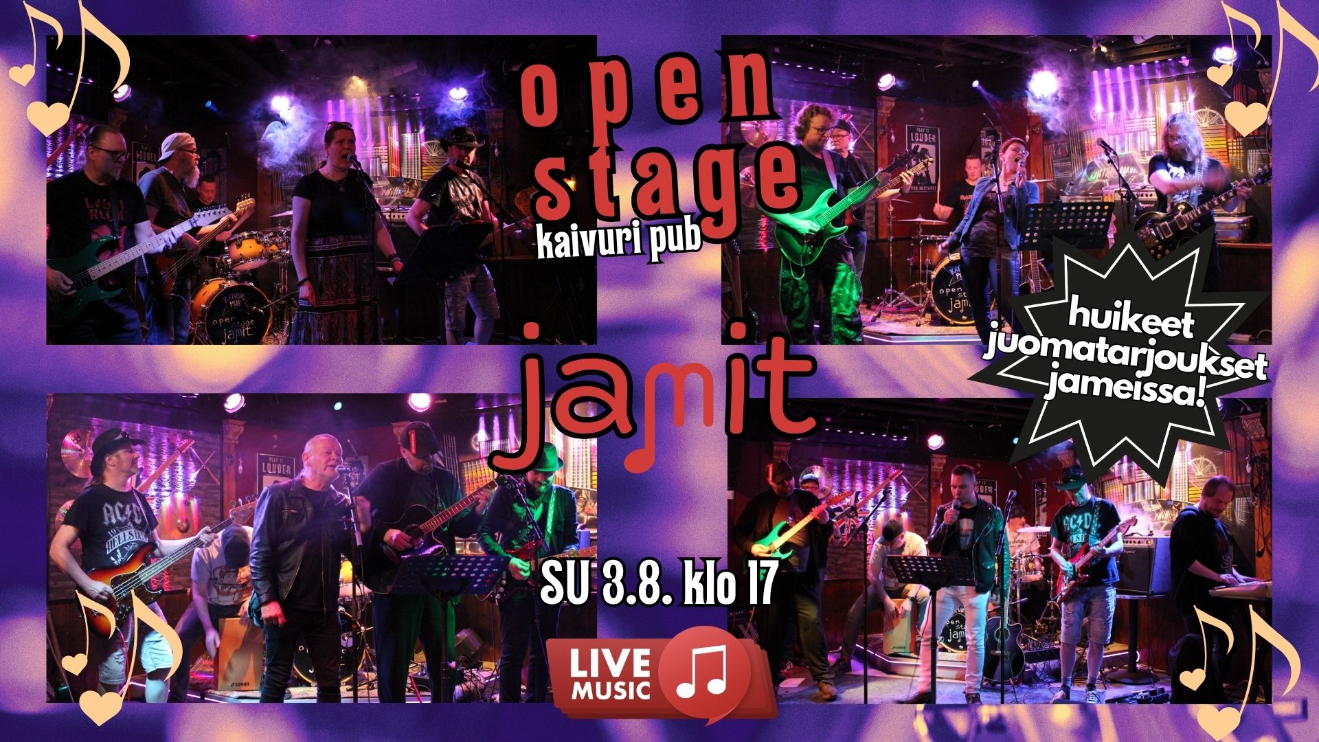 Read more about the article OPEN STAGE JAMIT | Kaivuri Pub
