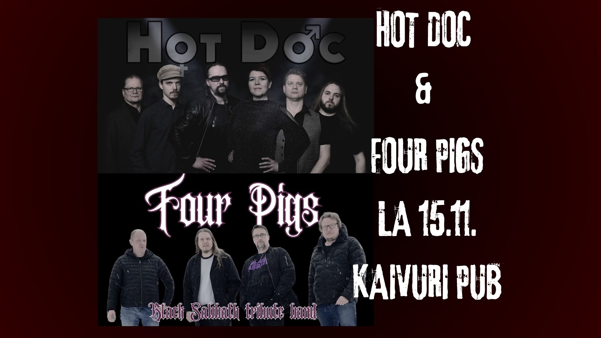 Read more about the article HOT DOC & FOUR PIGS | OLD SCHOOL ROCK NIGHT