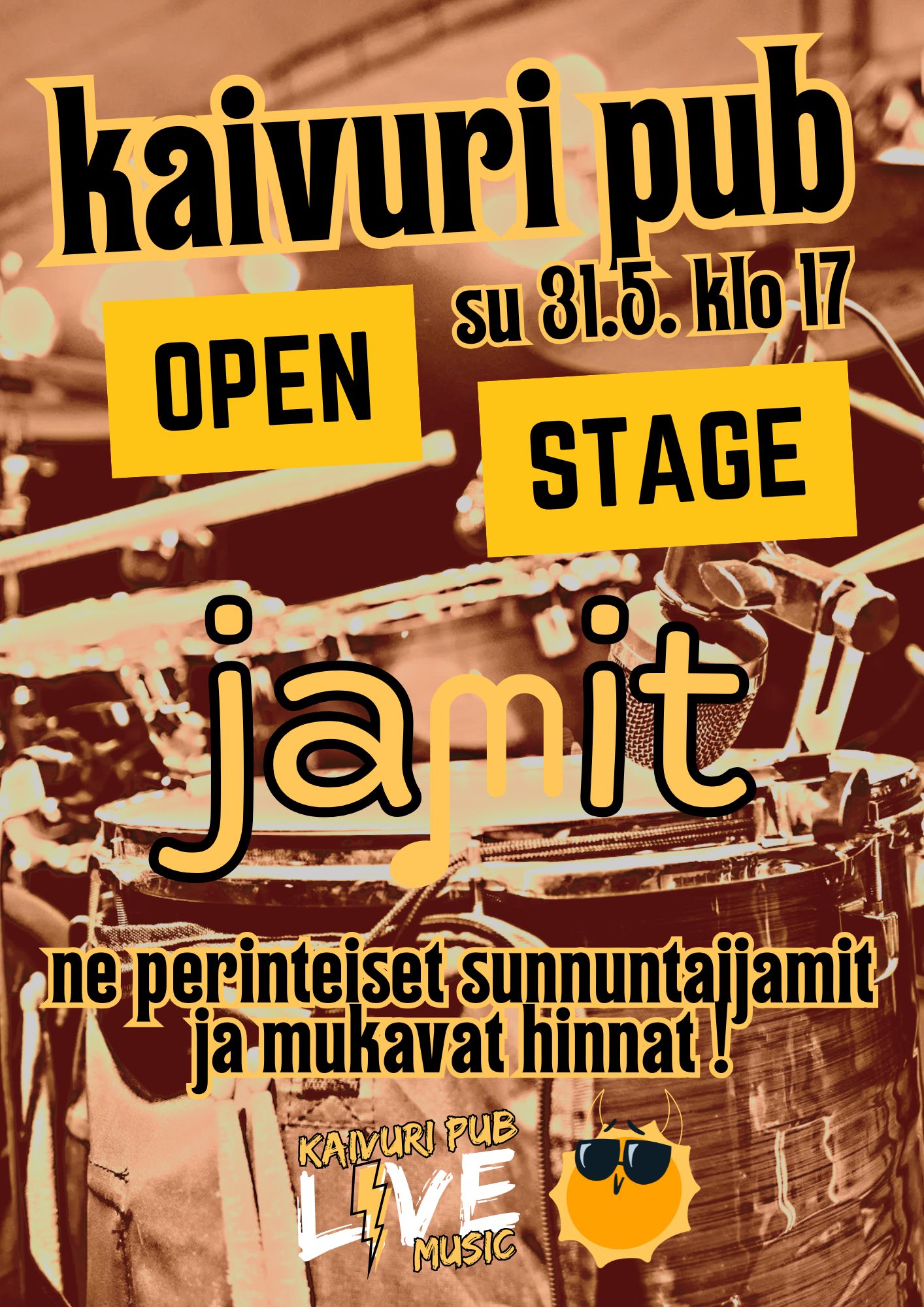 Read more about the article OPEN STAGE SUNNUNTAIJAMIT