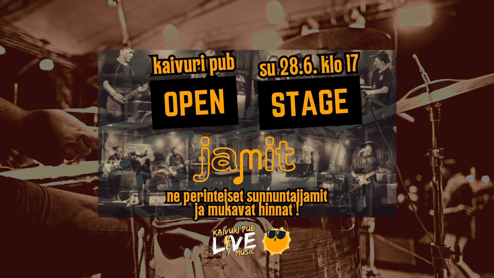 OPEN STAGE SUNNUNTAIJAMIT