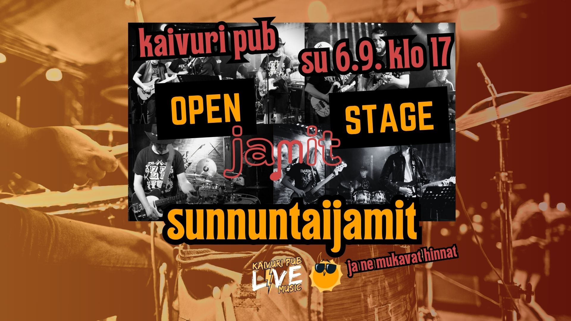 OPEN STAGE SUNNUNTAIJAMIT